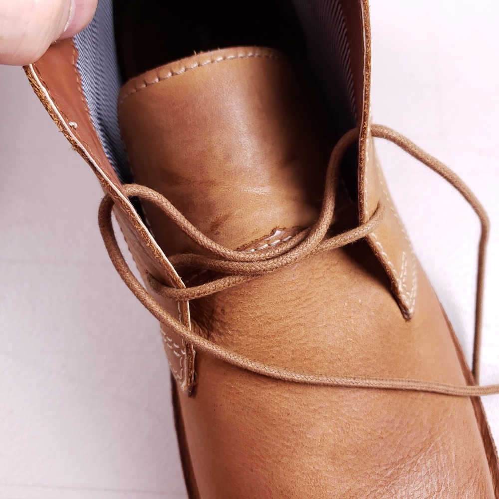 Crown Vintage Shropshire Stitch Down Chukka‎ Boots Mens 13 Brown Leather Desert - Picture 13 of 15